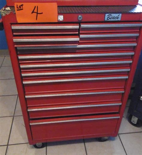 beach metal tool box|beach 12 drawer tool box.